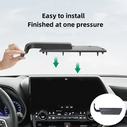 For Toyota Highlander 2022 2023 Car Phone Holder Dashboard Mount Anti-Shake Mobile Phone Stand 360° Rotation Cell Phone Holder