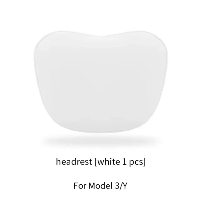 

For Tesla Model 3 Y Car Neck Pillow Protective Lumbar Back Support Flocking/Leather High-Quality Headrest Lumbar Car Accessories