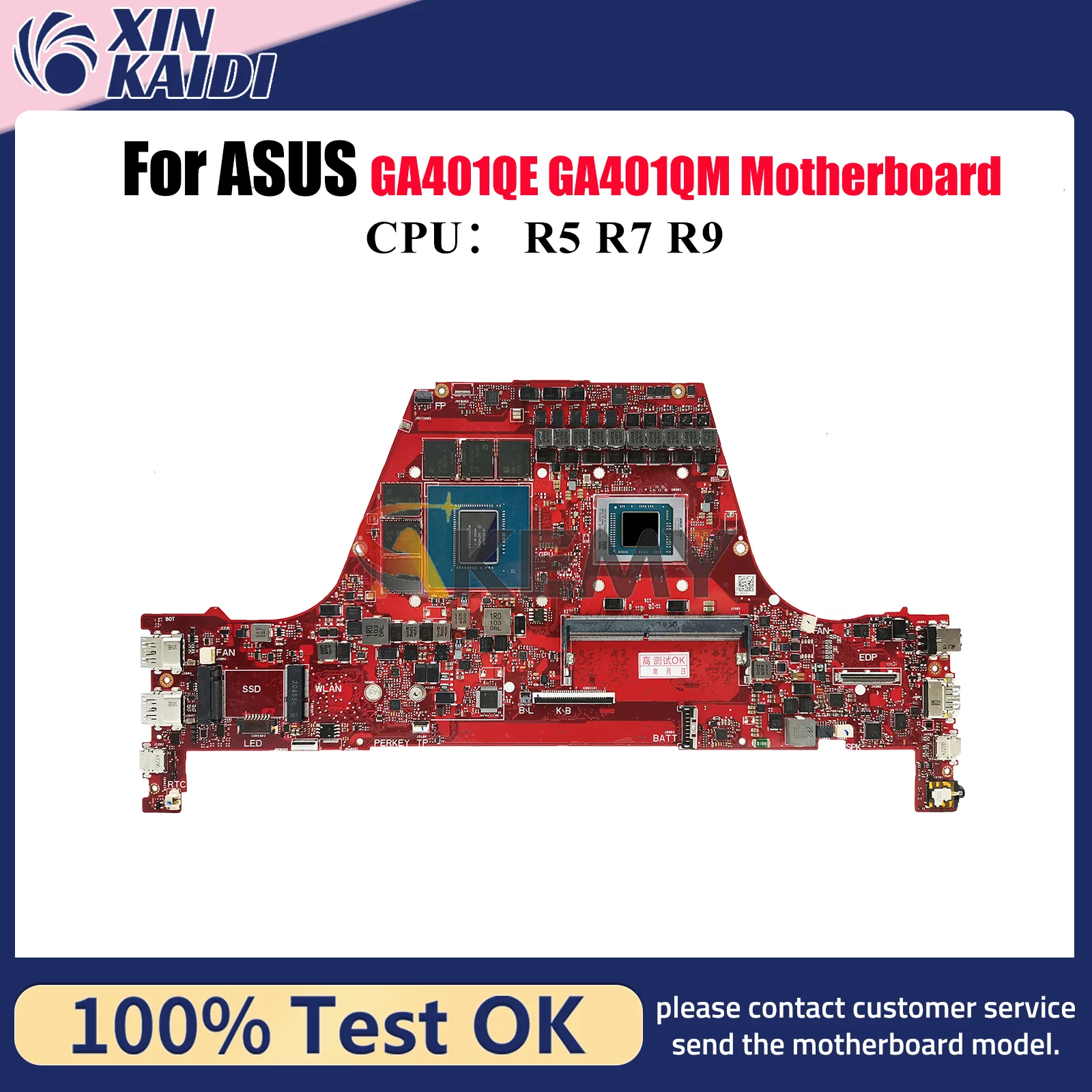 

Материнская плата GA401QM для ноутбука ASUS ROG Zephyrus G14 GA401QE GA401Q GA401QM с процессором R5 R7 R9 116% tests ОК