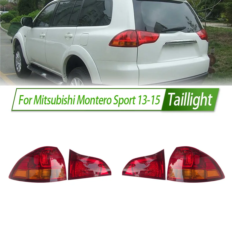 

For Mitsubishi Montero Sport 13-15 Car Taillight Assembly Style Rear Lamp with Turn Signal Reverse Light Direct Fit Replacement