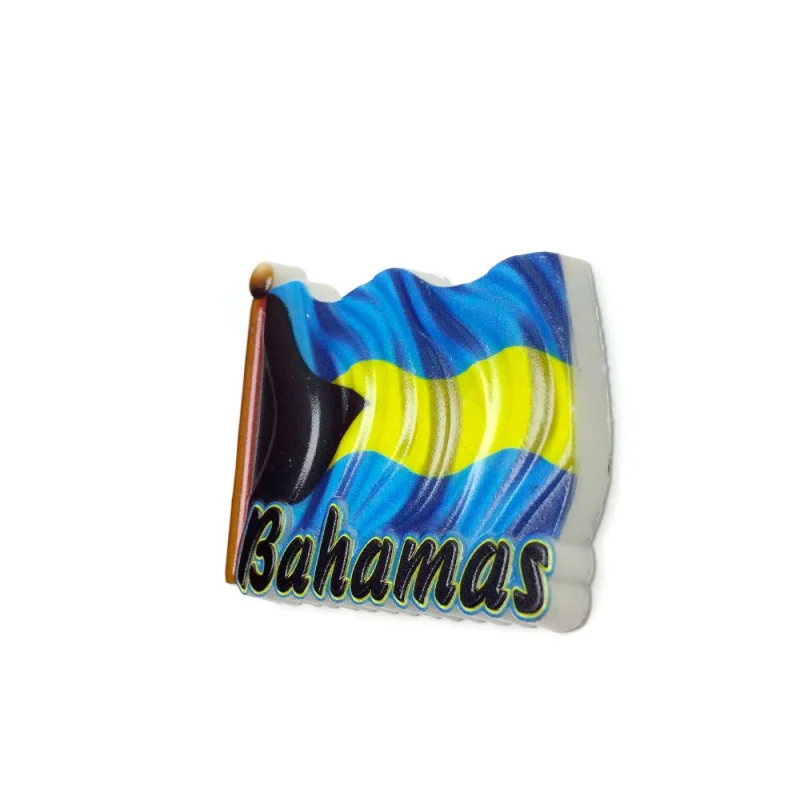 1pc, Bahamas Fluttering Personalized Hand-painted Magnetic Fridge Magnet Travel Souvenir Home Decoration