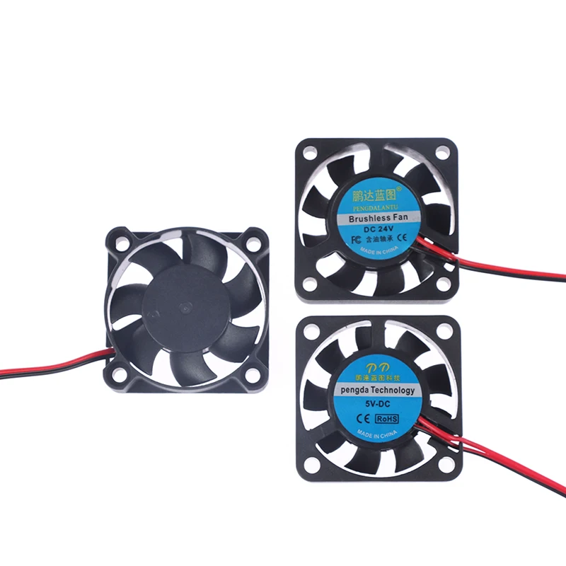 1Pcs 3d Printer Deel Fan 4010 2Pins 40Mm 40X40X10 Mm 4Cm Videokaart Dc 5V / 12V / 24V 4010 2P