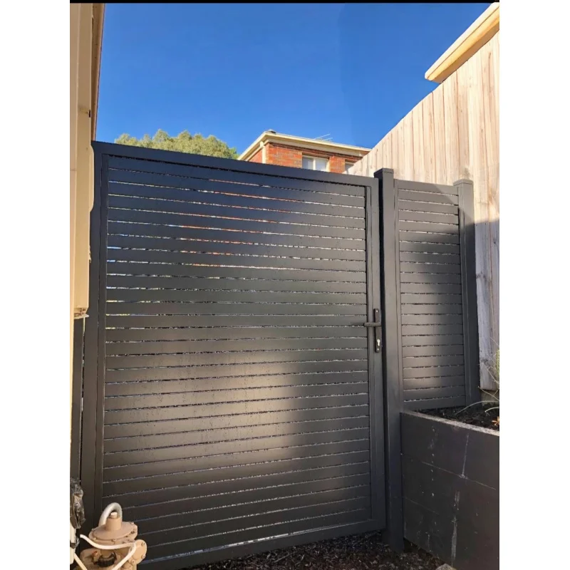 custom.Courtyard Galvanized Steel Aluminum Sliding Door with Powder Coated Design 3D Modeling Safety Fence Yard