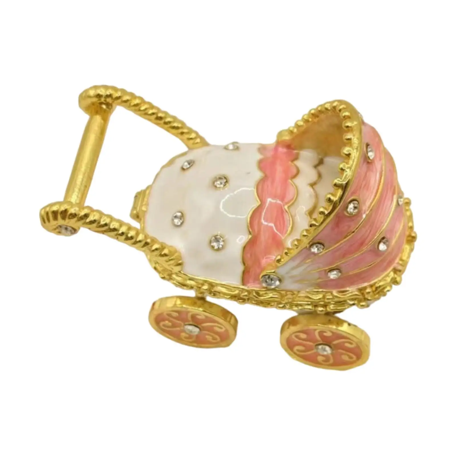 Carousel Trinket Box Metal Statue Jewelry Organizer for Birthday Rings Women