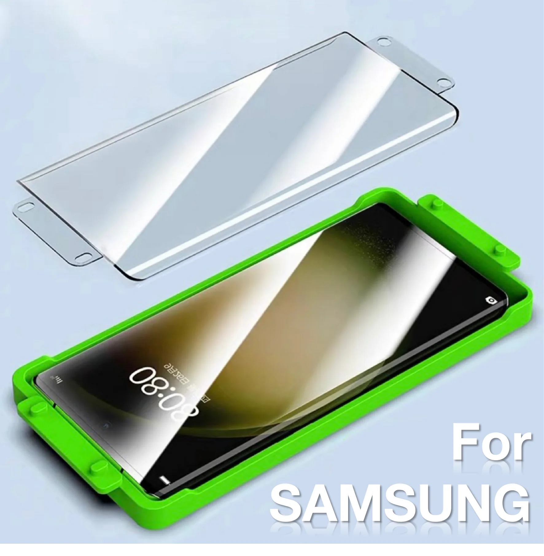

Для Samsung Galaxy S23 S22 S21 S20 Ultra Note 20 10 9 PLUS защита для экрана стекло Взрывозащищенный защитный с установочным комплектом