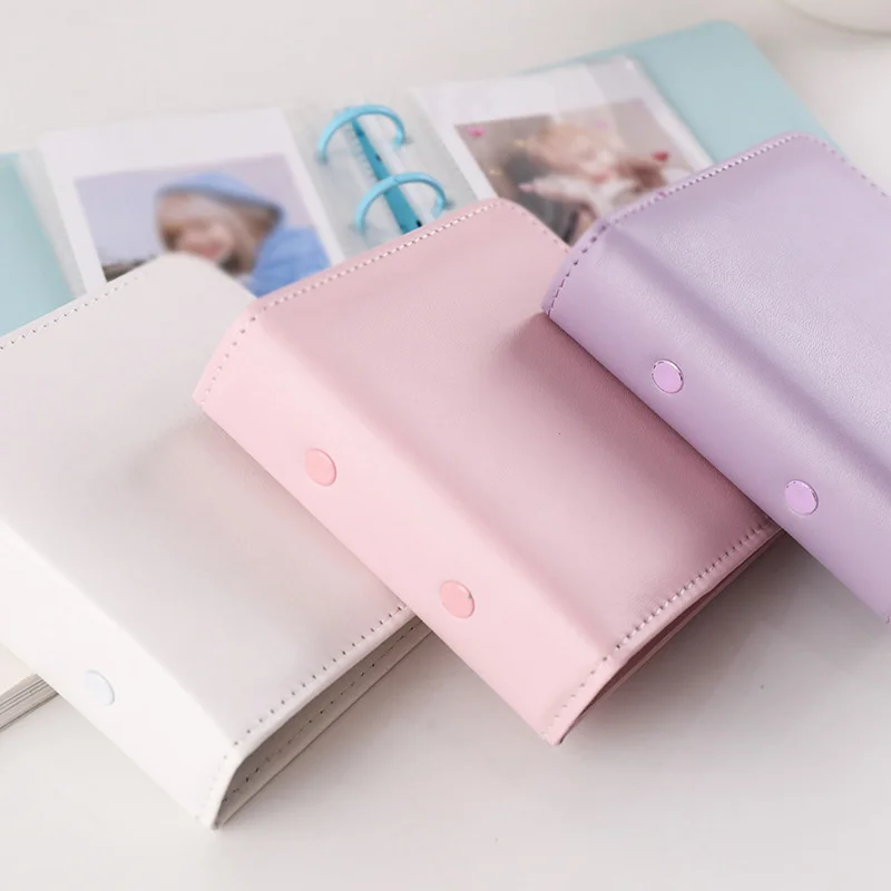 40 Pockets 3inch Photo Album Leather Cover Mini Binder Album Star Storage Book for Fujifilm Instax Mini 11/9/8/70/7s/50s/90