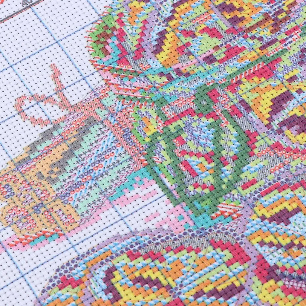 Dimensions Counted Cross Stitch Kit Lemon Tea Cotton Embroidery Needlework Set for DIY Crafts Adults Beginners