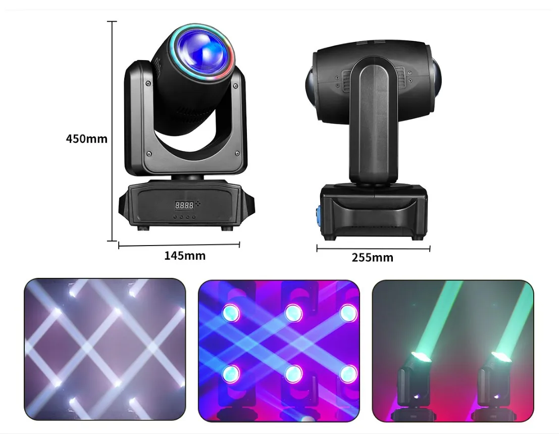 Barre de lumière de scène à double tête oscillante 180W, éclairage de scène pour KTV, DJ, fête, discothèque, club, DMX512, effet de mélange de couleurs RGBW