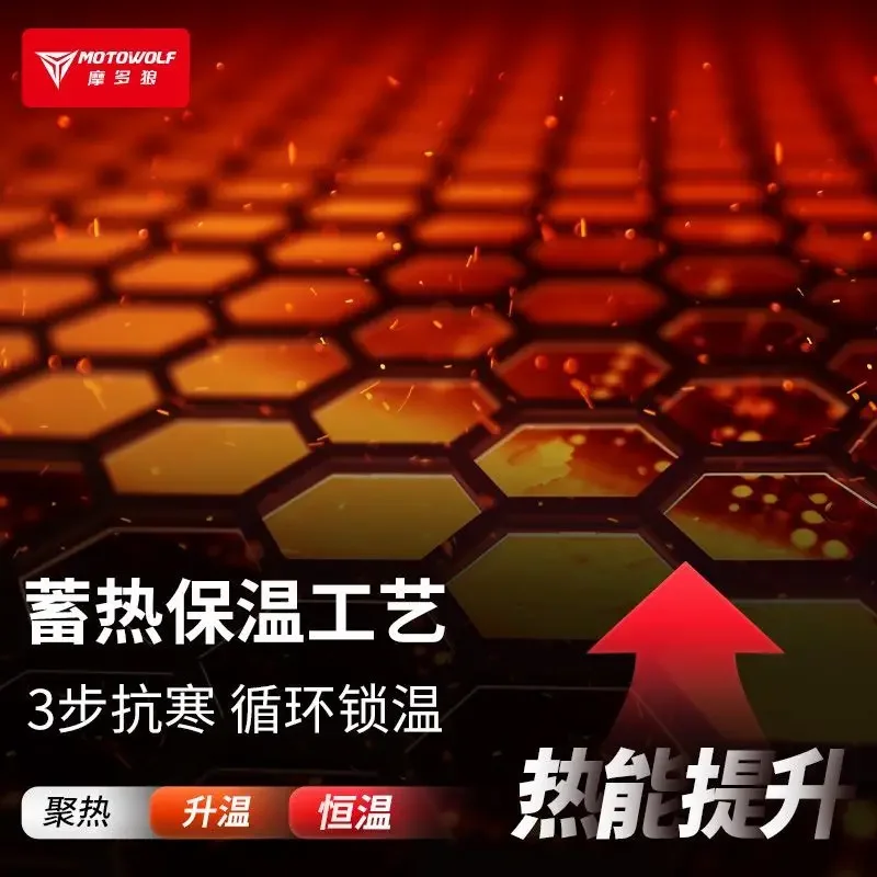 MOTOWOLF Motorcycle Riding Electric Heating Quick Release Pants Windproof and Warm Winter Detachable CE Protective Equipment