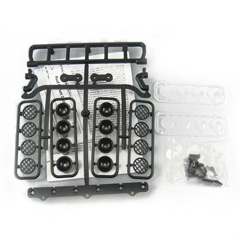 Real Gimmick 4 lights/6 lights light fixture black / silver for 1/10 R/C racing drift cars 1/10 R/C  trucks