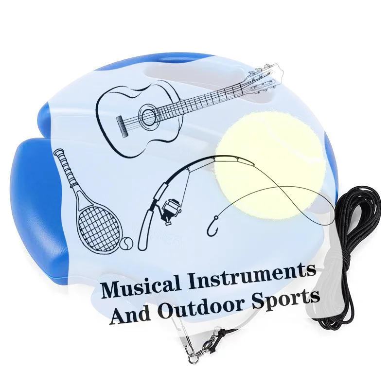 

Усиленная база для теннисных тренировок с эластичной веревкой, тренажер для отработки ударов, устройство для самостоятельных тренировок и спаррингов