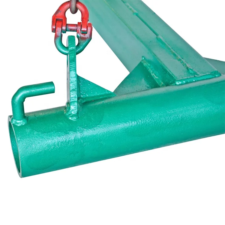 5T Forklift Accessories Green Flat Lifter with Rugged Steel Lift Beam and Hook