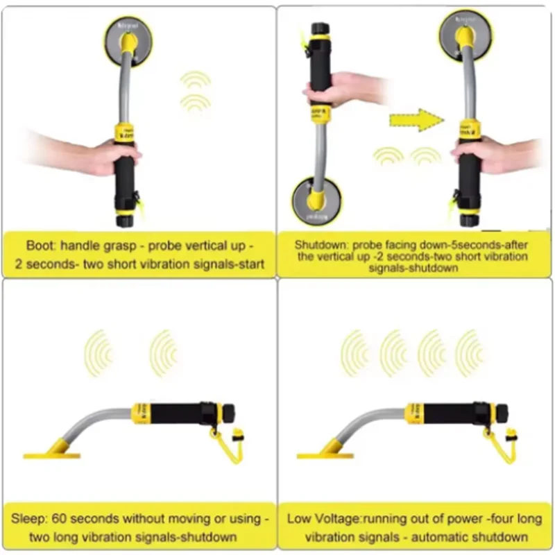 PI750 Handheld Underground Waterproof Metal Detector For Diving, Searching For Rings, Necklaces, Security Checks, And Positionin