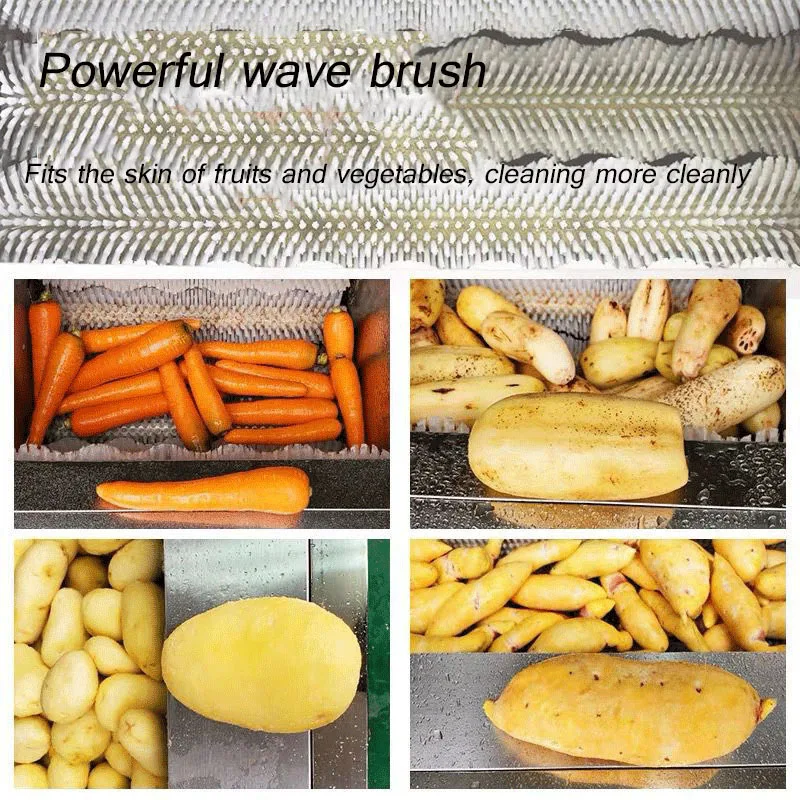 

Automatic Potato Vegetable Washing And Peeling Machine Roller Onion Pumpkin Carrot Ginger Conch Shells Fruit Cleaning Machine