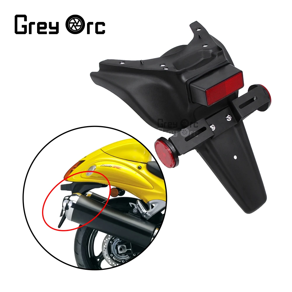 

For Suzuki Hayabusa GSXR 1300R 2008-2016 Rear Fender Mudguard Cover License Registration Plate Taillight Bracket Moto Accessorie