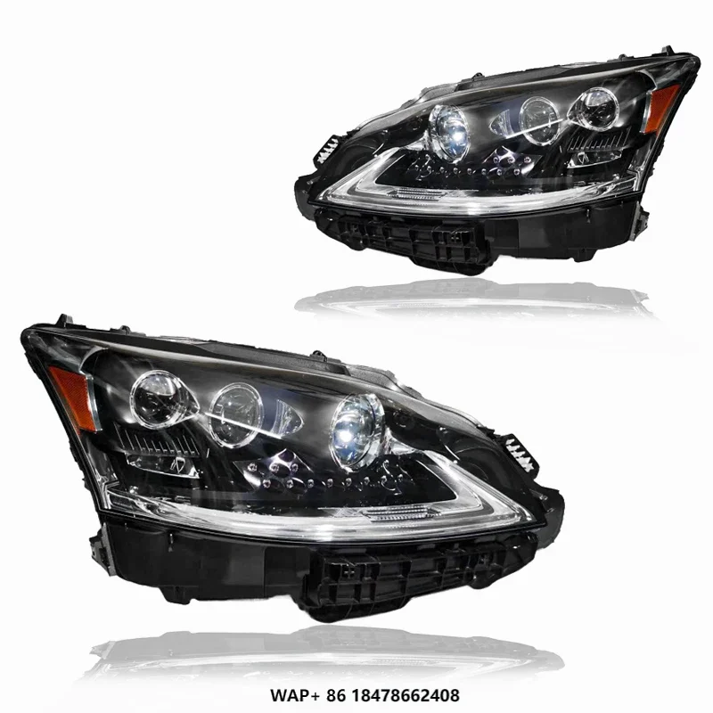 For LS460 LS600 Original Three Eyes LED Headlight High Configuration Auto Headlamps 2010-2016 Model Car Front Light Parts