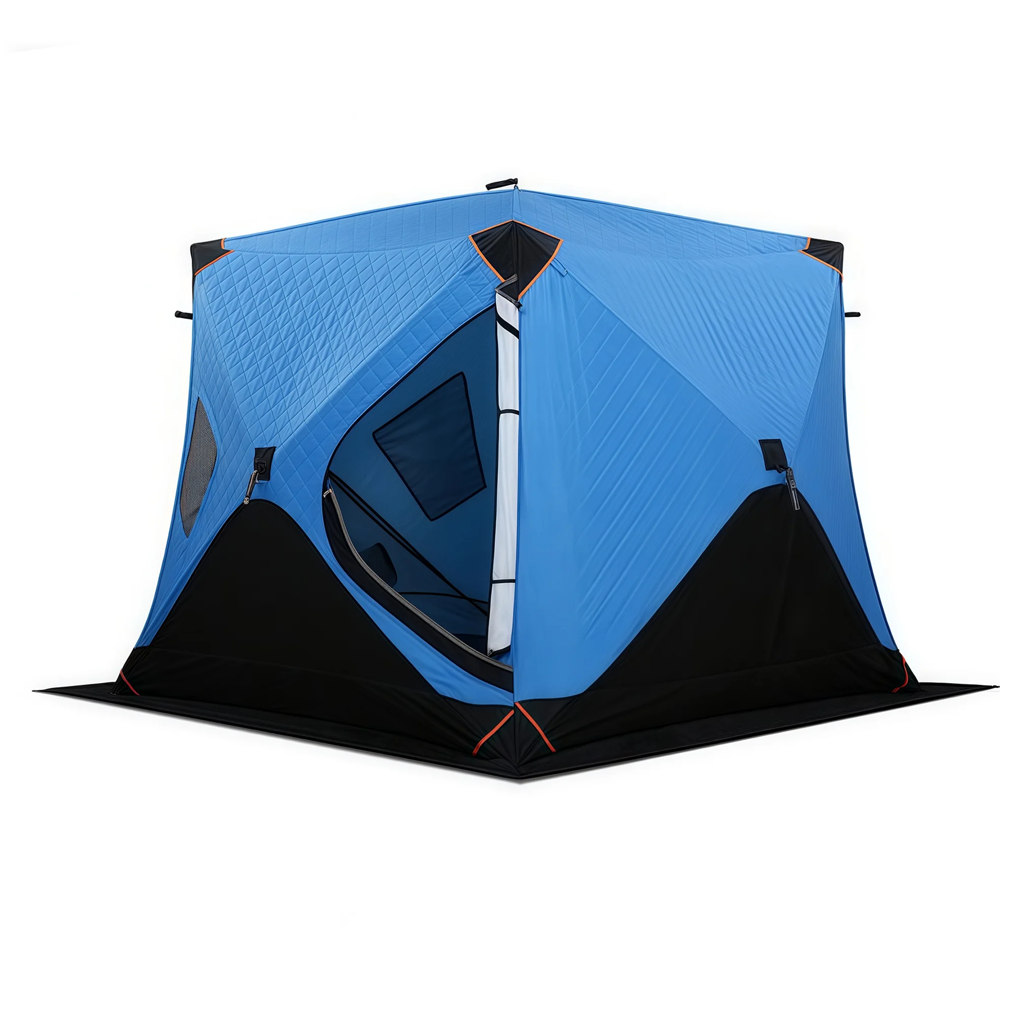 

Insulated Ice Fishing Tent for Extreme Cold-Triple Layer Oxford, Fast Pop-Up, Windproof, Waterproof, Thermal