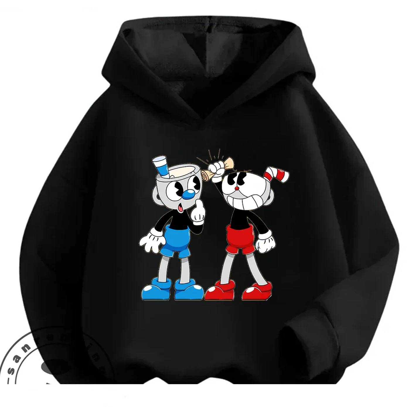 

Толстовка Cuphead для мальчиков и девочек 3-14 лет, осенне-зимняя, милая, в стиле кавай, с мультяшным принтом, уличная, модная, для активного отдыха, повседневная, стильная