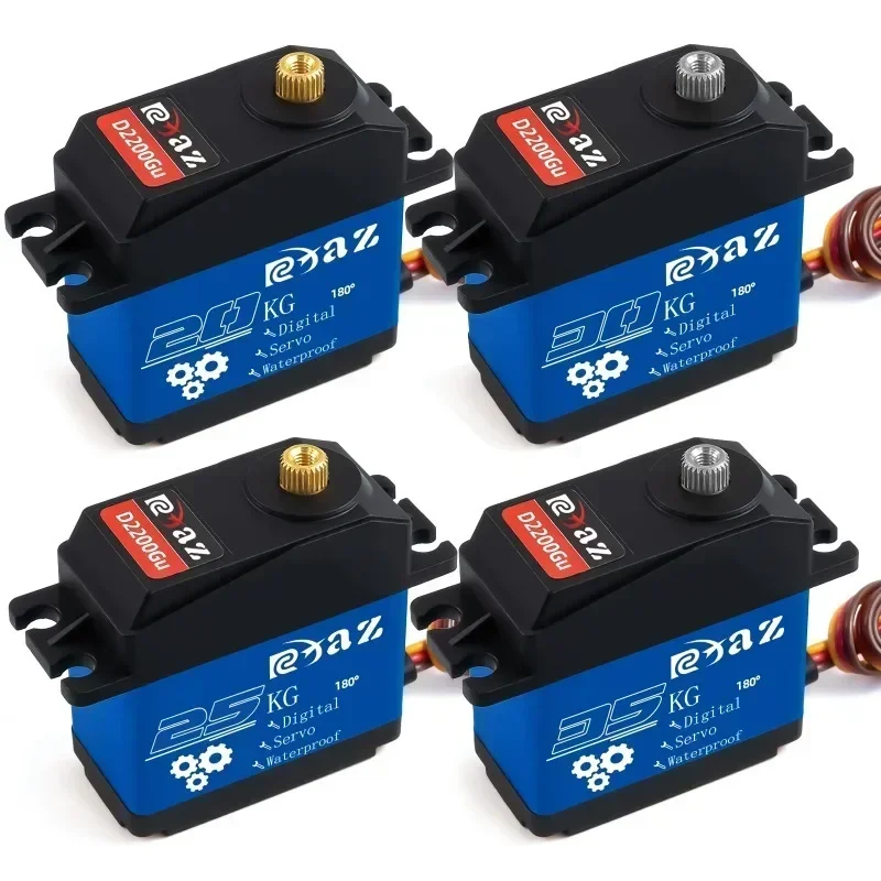 Wasserdichte Servo 20Kg 25Kg 30Kg 35Kg High Speed servo Metall Getriebe Digital Servo RC Für 1/8 1/10 SCX10 Lkw Roboter Upgrade Teile
