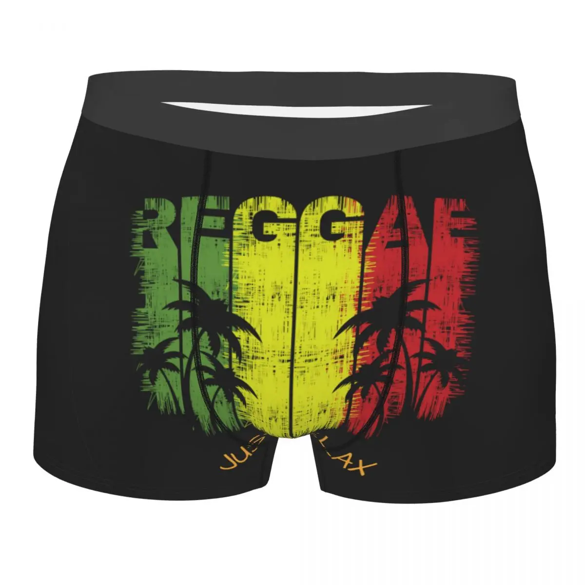 

Boxer Men Underpants Reggae Music With Slogan Of Just Relax Men's Panties Shorts Breathable Mens Underwear Briefs Sexy Boxers