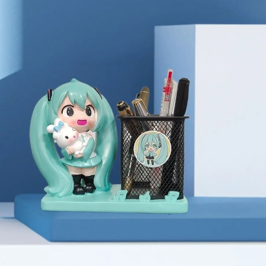 ペンホルダー初音ミクプリンセスガールハート北欧スタイルのアクセサリー寝室かわいい女の子デスクを囲むアニメーションデスク