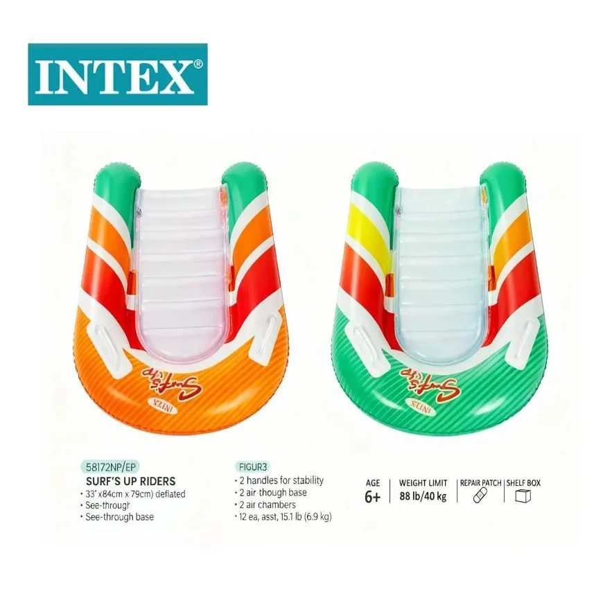 

2026 Kids Inflatable Kickboard Floating Row Water Play Toy Summer Outdoor Beach Swimming Pool Fun Water Toys For Children