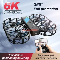 Mini 8K Drone 8K HD Camera Aerial Photography WIFI Grid Aircraft Full Protection Pocket UVA Fixed Height RC Drone Boy Gift Toys