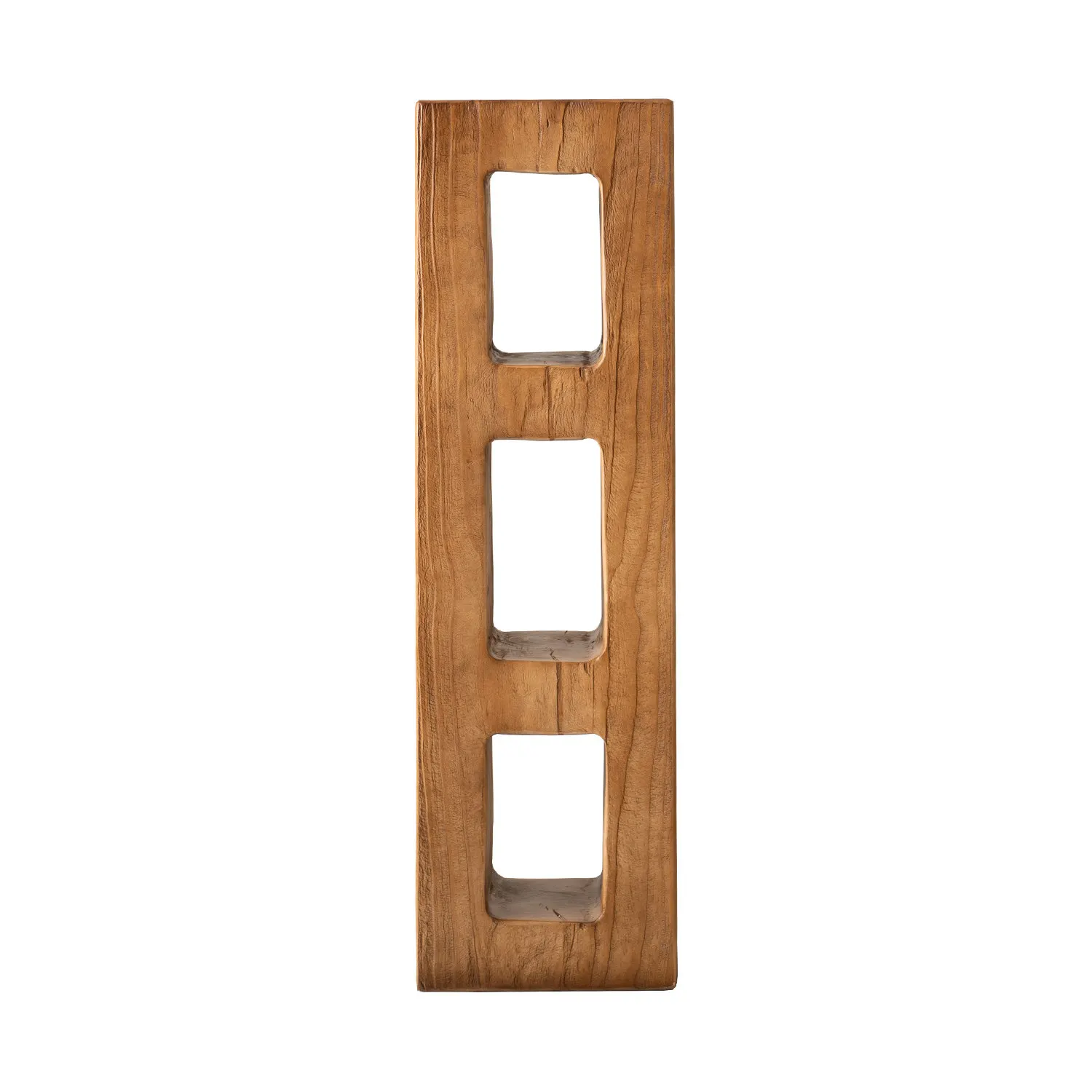 Retro wabi silent wind solid wood pier wooden pile flower stand, clothing store homestay decoration log base entrance ornament
