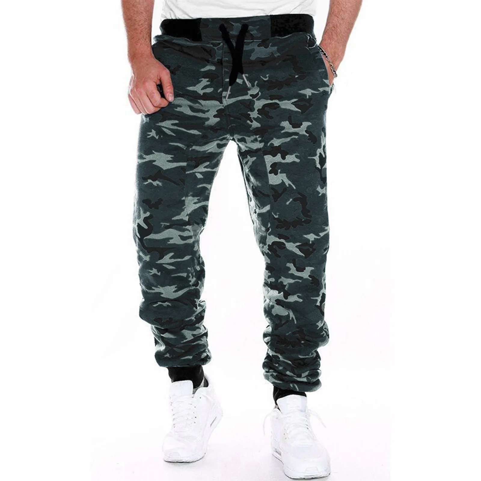 Man Camouflage Sweatpants Spring Loose Harem Joggers Streetwear Casual All-match Harem Pants Plus Size Fashion Trousers