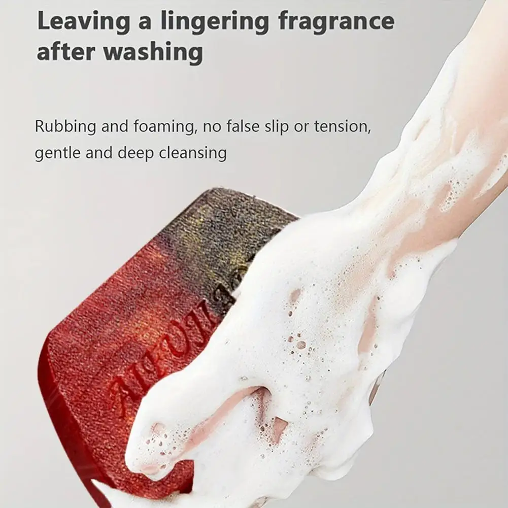 

100G Handmade Whitening Sandalwood Men'S Soap, Deeply Cleanses And And Shiny The The Moisturizes Care Is Face, Gentle Body, W5X2