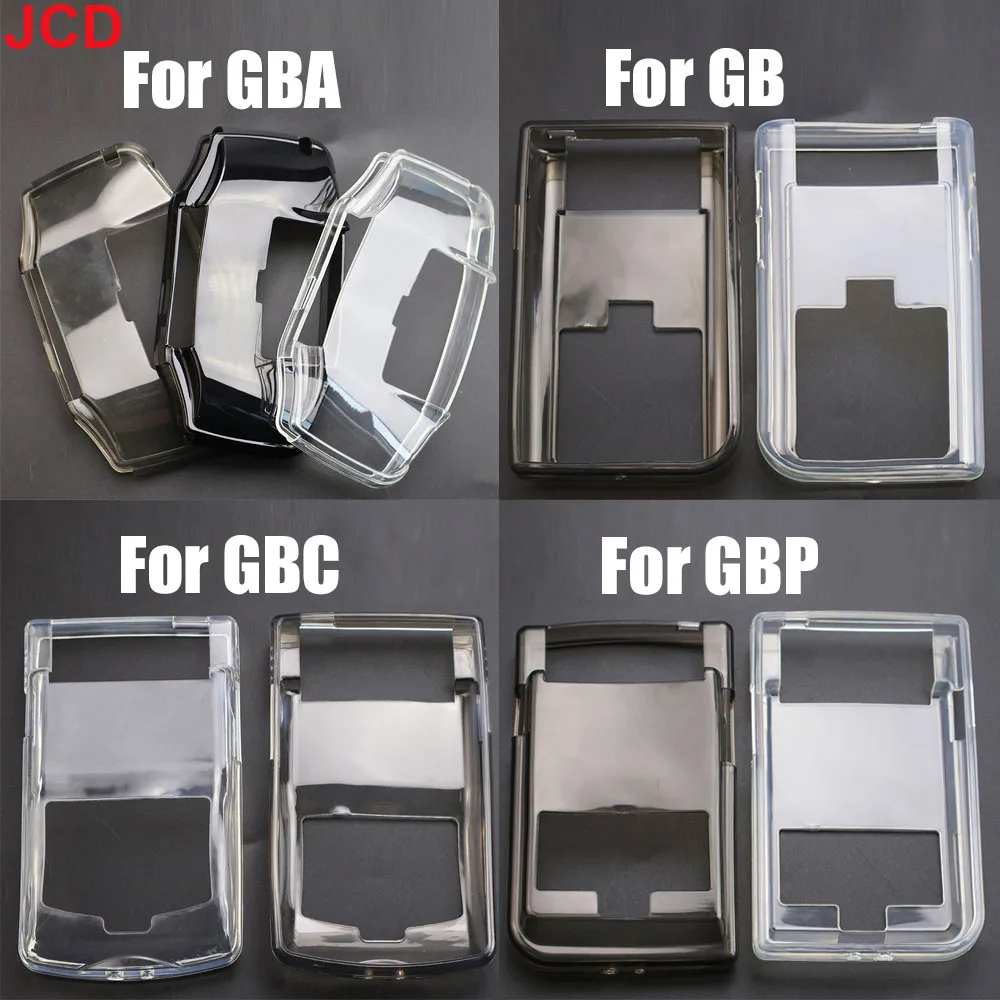 

JCD TPU Protective Shell Transparent Case Cover For GBA GBP GB GBC GBA SP Clear Cover For Gameboy Silicone Soft Crystal Shell