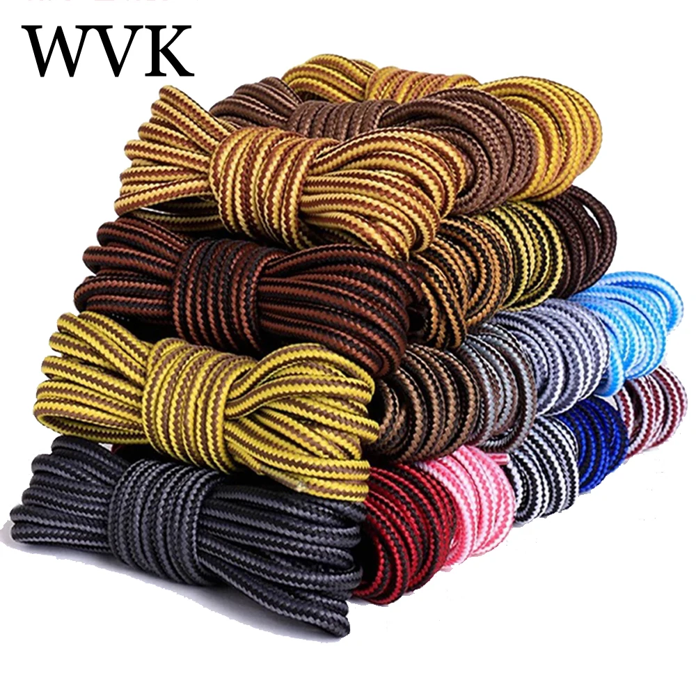 18 Colors Shoe laces Striped Double Color Round Outdoor Sneakers Shoelaces Cotton Boots Shoelace 70CM 90CM 120CM 150CM