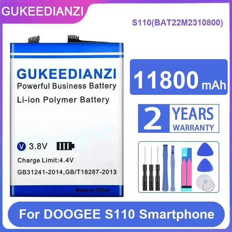 

Для Doogee S110 Премиум Сменный аккумулятор для мобильного телефона Высокоэффективный BAT22M2310800 11800 мАч