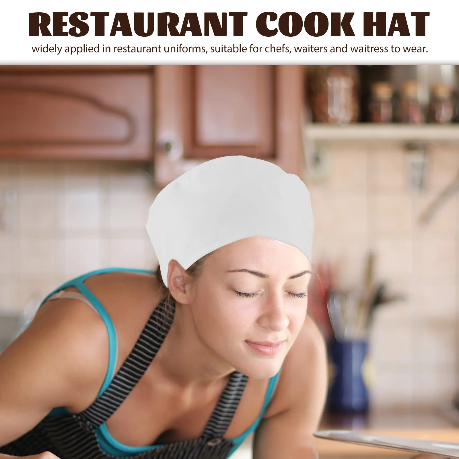 

Chef Hat Cotton Breathable Kitchen Working Hat Restaurant Cook Cap For Men Women Serving Hats Work Cap Uniform