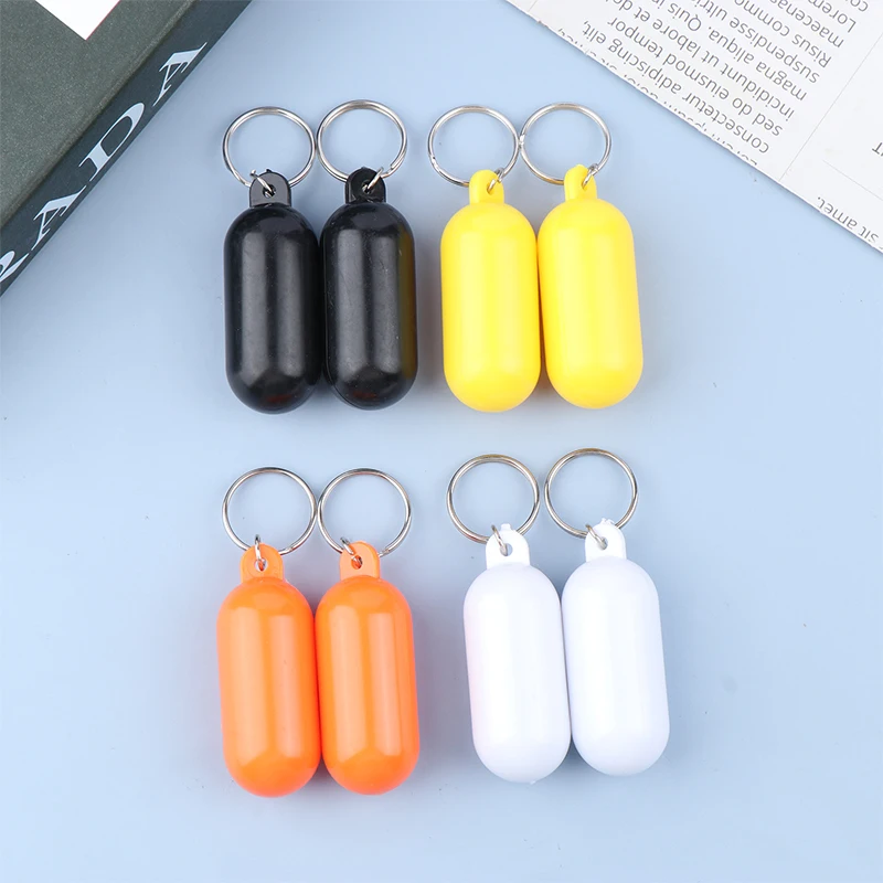 Floating Keyring Float Keychain, acessório para passeios de barco, pesca, caiaque, pesca, rafting, surf, flutuante, 2pcs