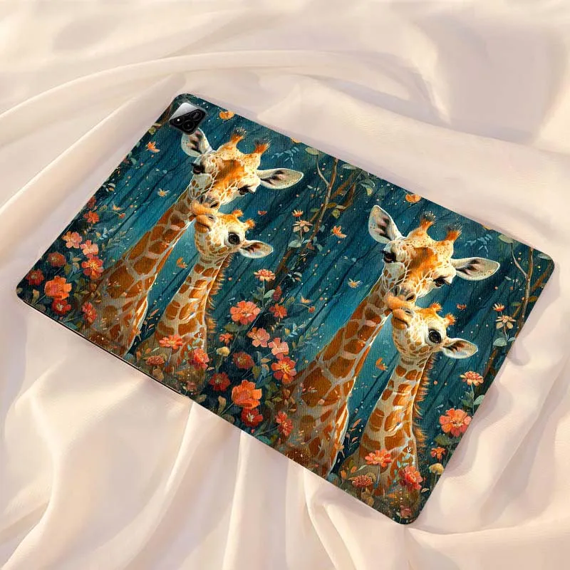 Cartoon Anime Giraffe Tablet Case For Xiaomi Redmi Mi Pad 4 5 6 7 8 K SE Mini Pro Plus Max 10.1 11.2  inch