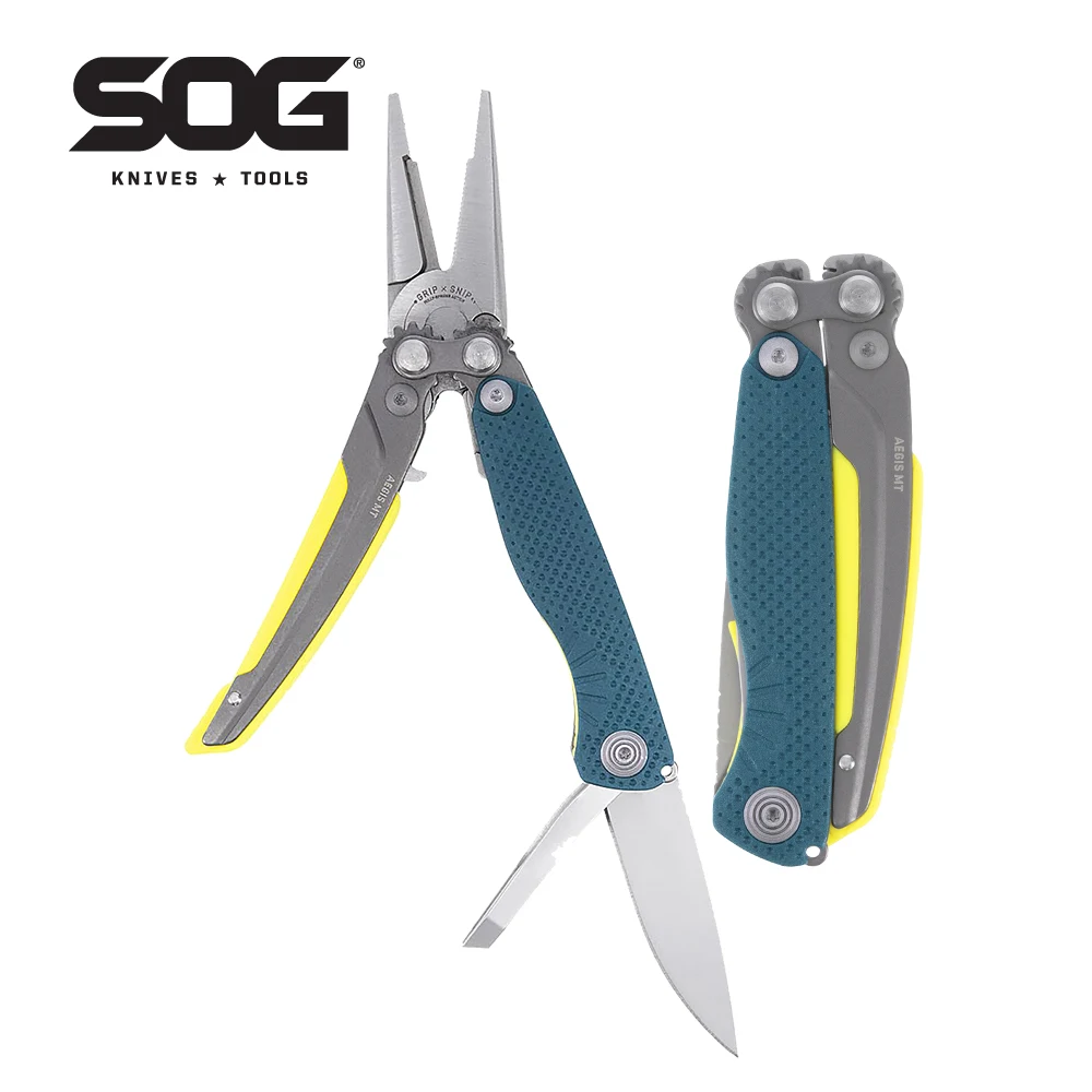 

SOG 5 Tools Mini Compact Multi-tool Folding Fishing Pliers Lightweight Small EDC Hand Tool Pocket Knife Outdoor Camping Supplies