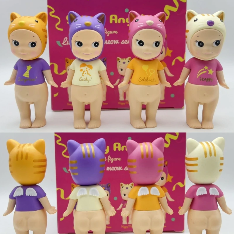 

New Hot Sonny Angel Lucky Meow Meow Serie Surprise Blind Box Toy Gift Trendy Toy Figurine Desktop Case Ornament Cute Gift