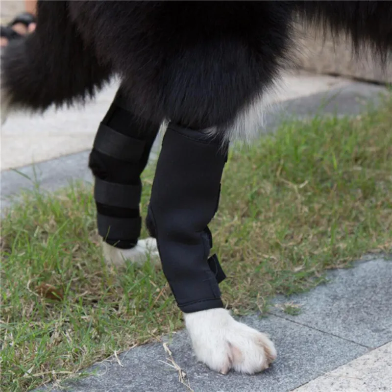 New 1Pair Pet Protectors Dog  Support Brace For Leg Protectors Instep Leg Protectors Thai Boxing Pet Leg Protectors