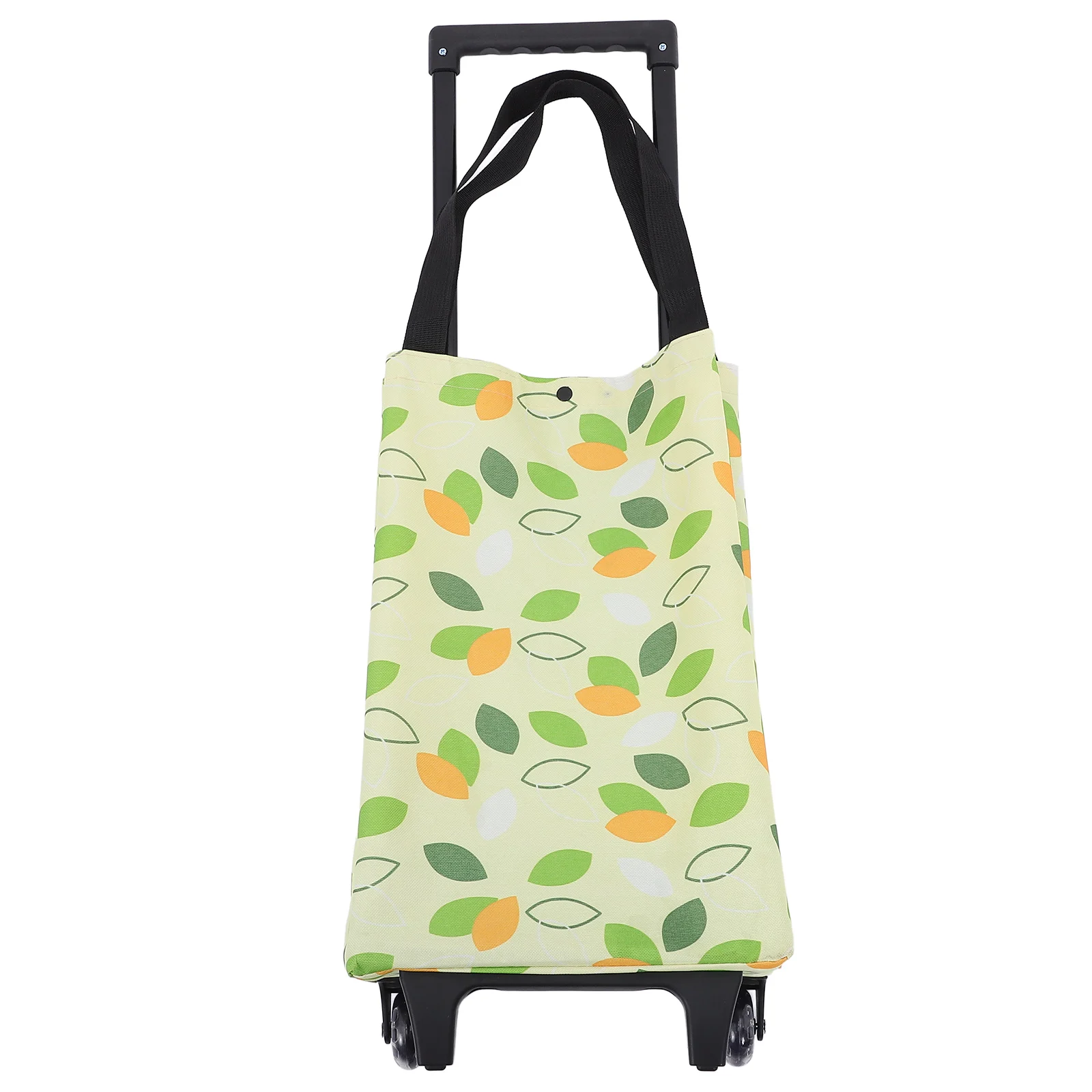 

Reusable Large Capacity Shopping Bag Wheel Foldable Trolley Grocery Storage Bag Oxford Wood Rubber Collapsible Cart