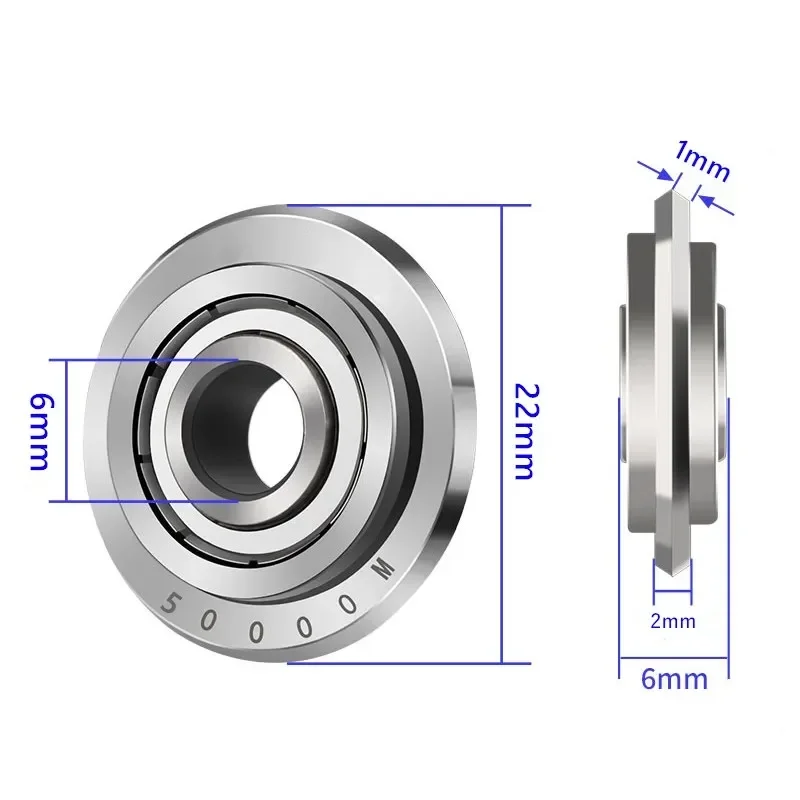 Glass Ceramic Tile Brick Cutting Wheel Metal Alloy Manual Rotary Bearing Knife Blade Pushing Cutter Tungsten Carbide Tool