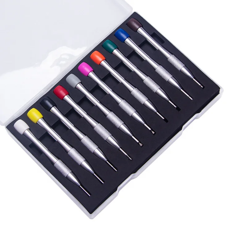 Watch repair hardware tools Precision flat-Cross screwdriver Manual screwdriver 10 sets of special-shaped screwdrivers