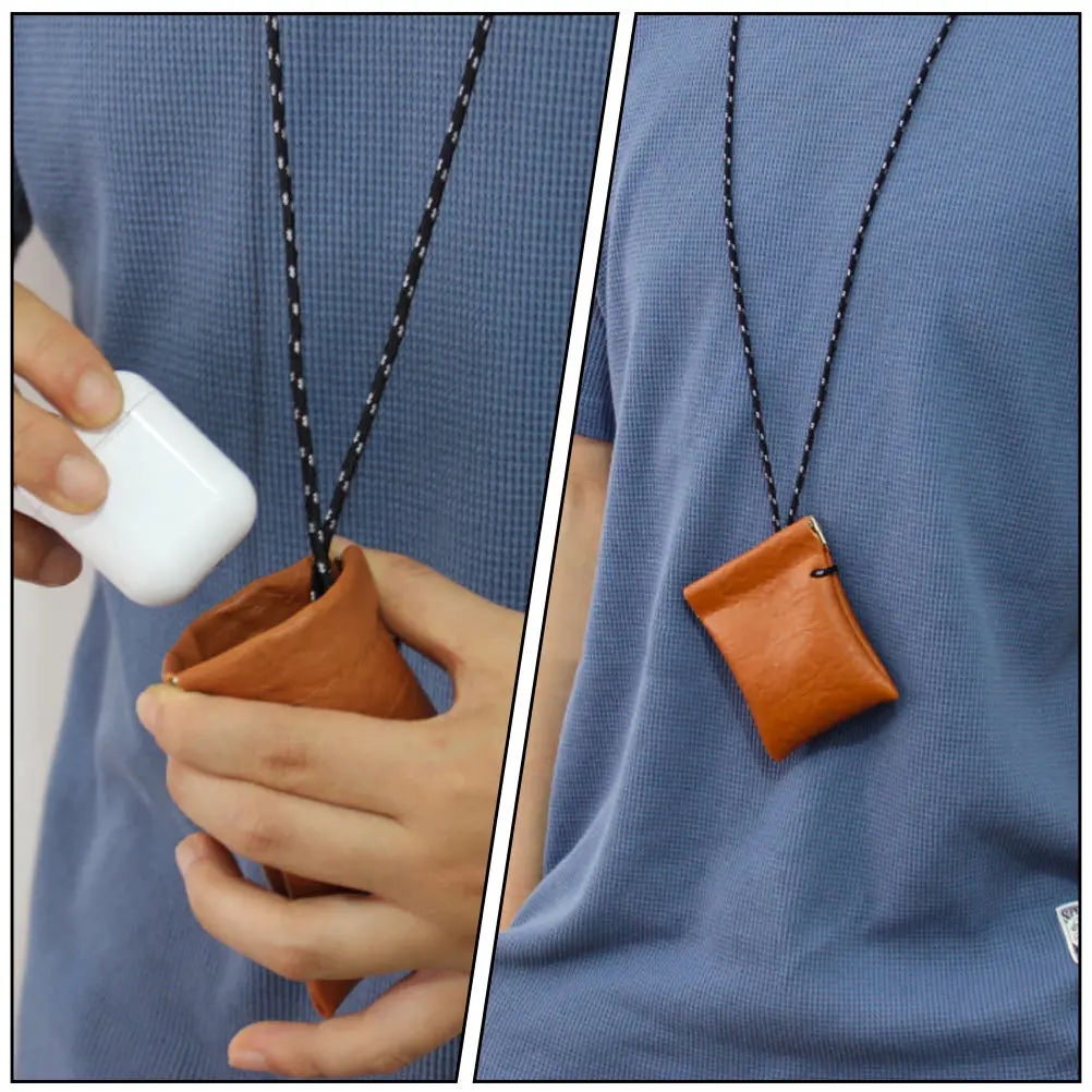 

2Pcs Mini Change Wallet Durable Smooth Texture Portable Credit Card Cash Coin Organizer Chic Gift Change Purse