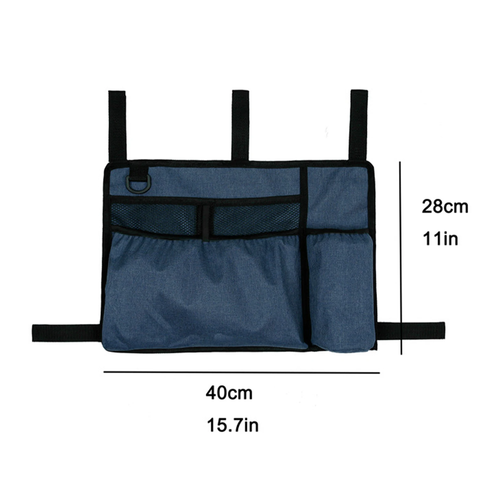 Walker Bag with Cup Holder Pouch Wheelchairs Storage Organizer Bag Folding Storage Pouch for Seniors Elderly Handicap