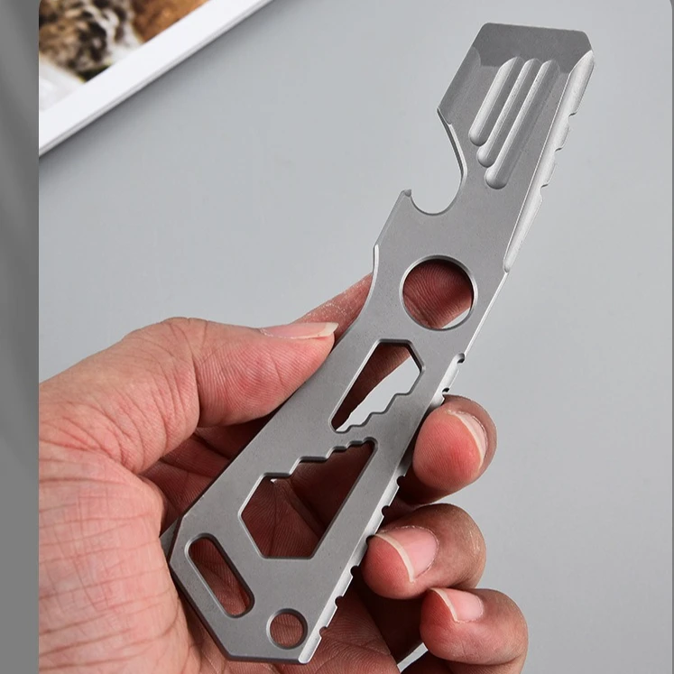 EDC الفولاذ المقاوم للصدأ المخل فتاحة الزجاجات باستخدام الحاسب الآلي متعددة الوظائف في الهواء الطلق الخصر معلقة واقية أداة يدوية عالية الجودة