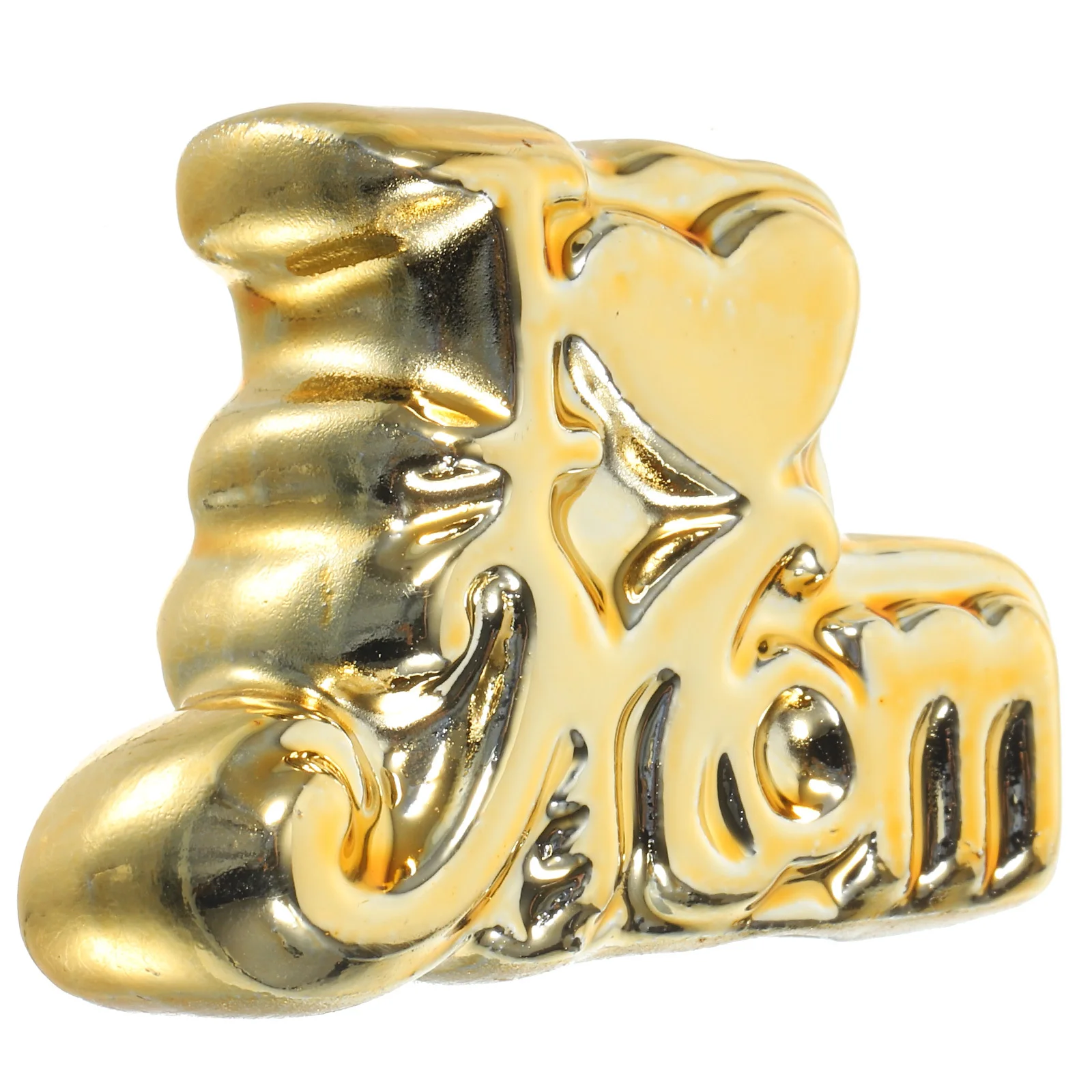

Mini Gold Mother's Day Ceramic Desk Ornament Table Decoration Perfect Gift Desktop Decor Mothers Day Decorations