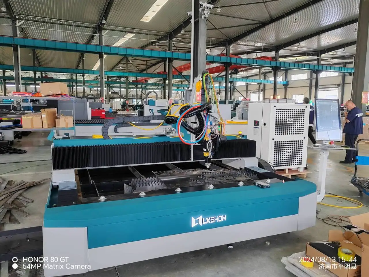 Single Platform Laser Cutting Machine CNC Bevel Cutting Oscillating Cutting 45 Degree Bochu FCSUT FSG9100(i3)AB B46(QD,200)