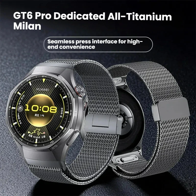 

Original No Gaps Luxury Titanium Strap for Huawei Watch GT6 Pro Magnetic buckle watch strap for Huawei Watch GT6 Pro Specialized