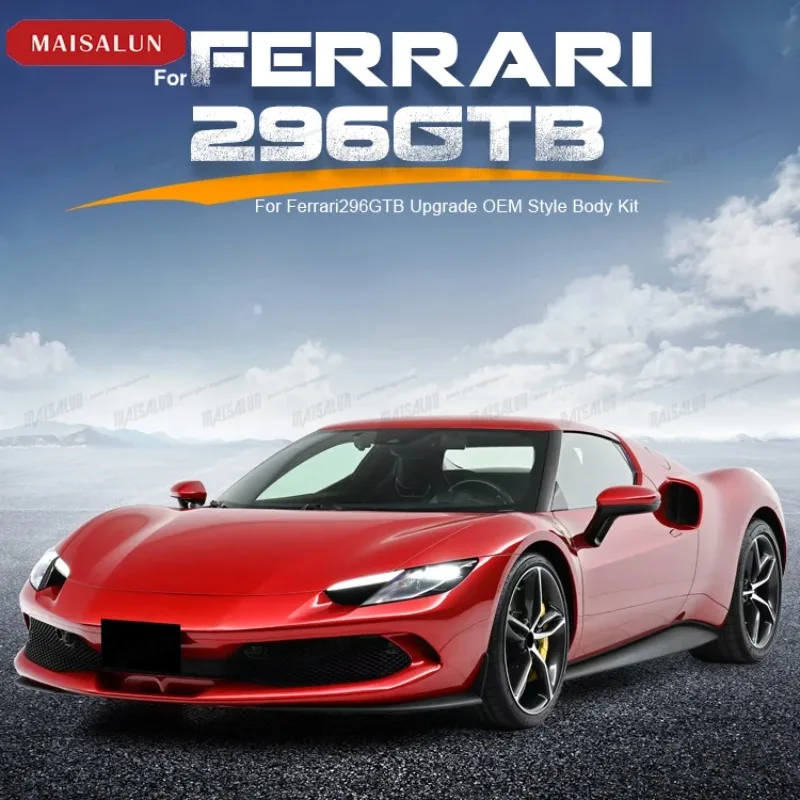 Factory Hot Selling OEM Style 296 GBT Black Car Accessories Body Kit for 296 GBT Upgrade to Carbon Fiber Car Bodykit