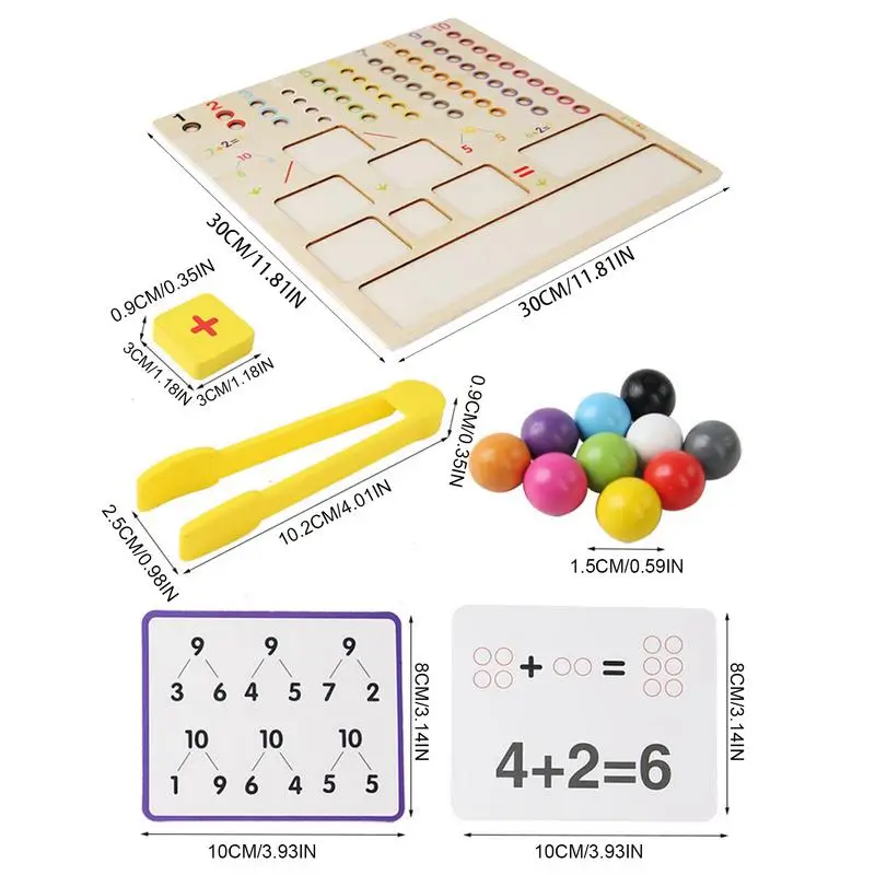 子供のための木製の数学カウントビーズ,教育玩具,100ビーズ,就学前の学習,子供向けゲーム